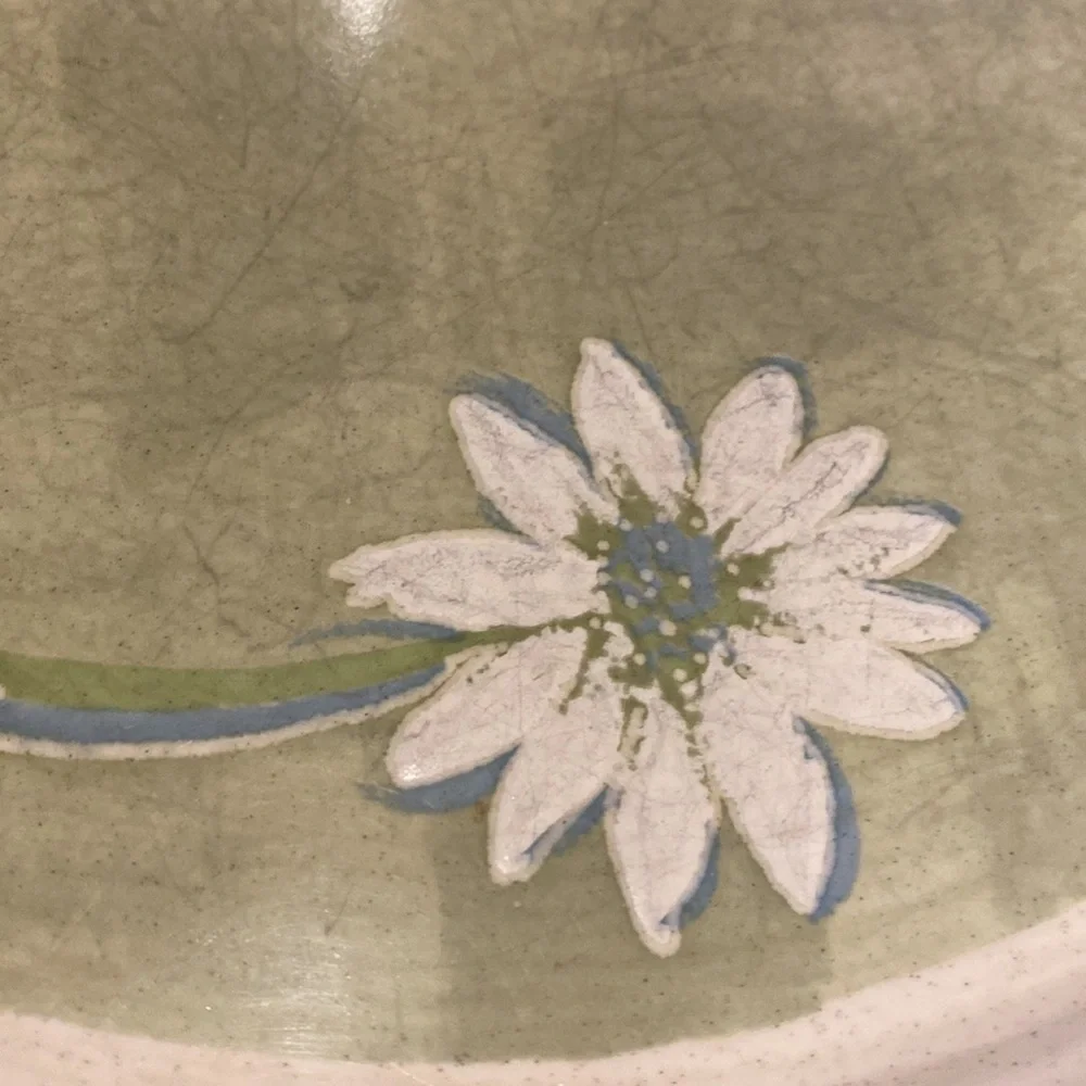 (2) Mikasa Green Fields dinner plates. 11” diameter. Green/off-white. 2 plates.